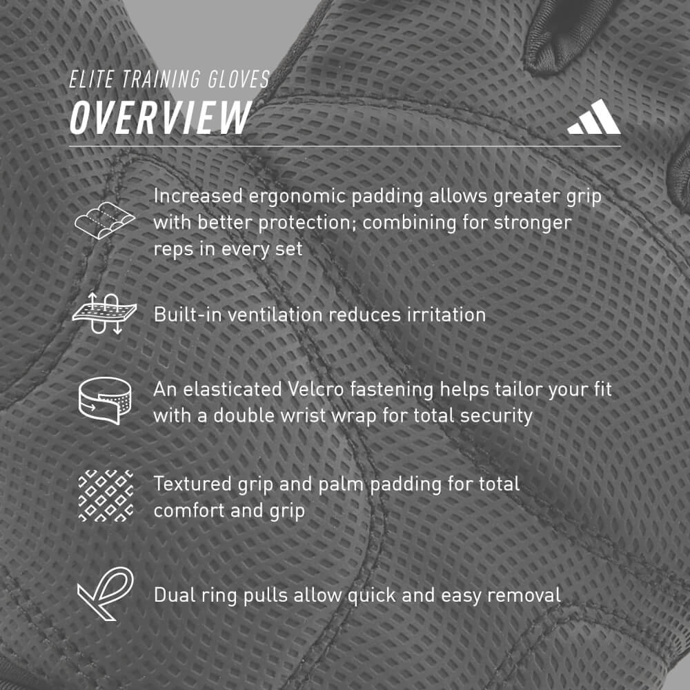 ถุงมือ Elite Training ADIDAS ADGB-14253-NL สีเขียว ไซส์S